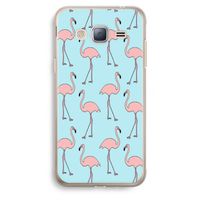 Anything Flamingoes: Samsung Galaxy J3 (2016) Transparant Hoesje