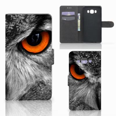 Samsung Galaxy J7 2016 | Telefoonhoesje | Met pasjeshouder | Uil