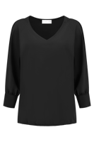 Helena Hart 7570 Top Hollie Transfer T-shirt Lange Mouw Zwart