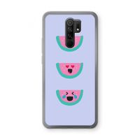 Smiley watermeloen: Xiaomi Redmi 9 Transparant Hoesje