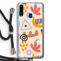 Abstract: Samsung Galaxy A20s Transparant Hoesje met koord