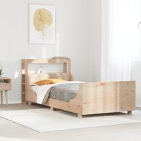 Bedframe zonder matras massief grenenhout 75x190 cm