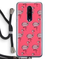 Flamingo: OnePlus 7 Pro Transparant Hoesje met koord
