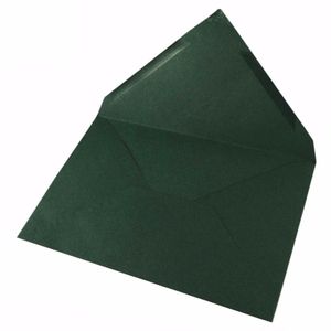 C6 enveloppen donkergroen 5x