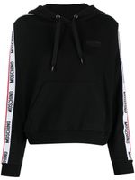 Moschino hoodie à logo imprimé - Noir