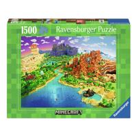 Ravensburger legpuzzel world of minecraft, 1500st.