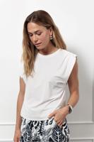 Studio Anneloes Lois Top 12986 T-shirt Korte Mouw 1700 Ecru