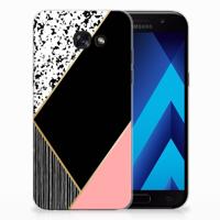 Samsung Galaxy A5 2017 | TPU Hoesje | Zwart Roze Vormen