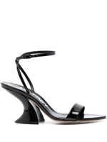 Casadei sandales Elodie 85 mm en cuir - Noir - thumbnail