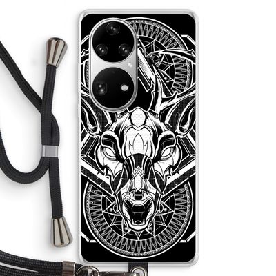Oh Deer: Huawei P50 Pro Transparant Hoesje met koord