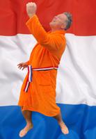 Oranje badjas Holland-l/xl