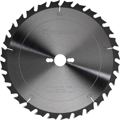 Promat Precisie-cirkelzaagblad | buiten-d. 315 mm aantal tanden 28 WZ | gat 30 mm snijbreedte 3,2 mm | hardmetaal - 4000814911 4000814911