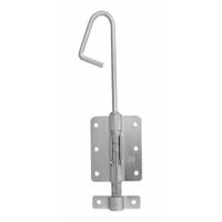 AMIG Verticaal schuifslot/plaatgrendel - staal - 40 x 6.2cm - verzinkt - zilver - schutting - poort - thumbnail