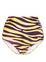 Roseanna bas de bikini Vito Zebra à taille haute - Jaune - thumbnail