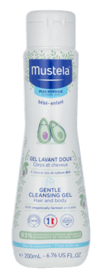 Mustela Bebe Gentle Cleansing Gel Hair And Body 200 ml