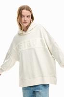 Oversized hoodie sweater - BLACK - M