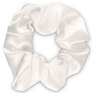 scrunchie Zijde Off white
