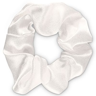 scrunchie Zijde Off white