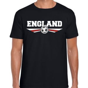 Engeland / England landen / voetbal t-shirt zwart heren 2XL  -