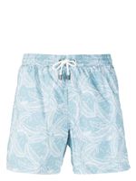 Canali short de bain à imprimé graphique - Bleu - thumbnail