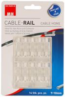 Max Hauri AG Cable Home 164657 kabelbeheersysteem Universeel Kabelklem Transparant 14 stuk(s)