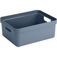 Sunware Opbergbox Sigma - kunststof - donkerblauw - 24 liter - Opbergbakken/opbergers Sunware Opbergbox Sigma - kunststof - donkerblauw - 24 liter - Opbergbakken/opbergers