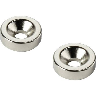 TRU COMPONENTS TC-12250624 Permanente magneet Ring (Ø x h) 25 mm x 5 mm M5 Grenstemperatuur (max.): 150 °C