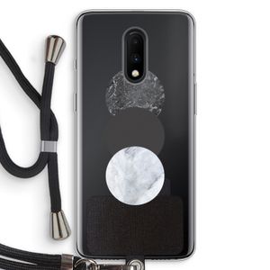 Marmeren cirkels: OnePlus 7 Transparant Hoesje met koord
