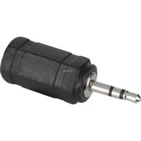 Goobay adapter 2.5 mm male jack > 3.5 mm female port (zwart/zilver, stereo)