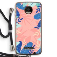 Tropisch: Motorola Moto Z Force Transparant Hoesje met koord