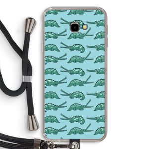 Kroko: Samsung Galaxy J4 Plus Transparant Hoesje met koord