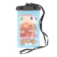 Bellatio Design Telefoonhoesje - 2x - blauw - kunststof - 21 x 11,5 cm - waterdicht