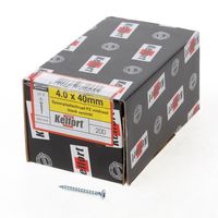 Kelfort Spaanplaatschroef platverzonken kop verzinkt pozidriv voldraad 4.0 x 40mm - thumbnail