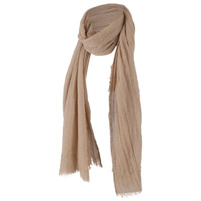 Sarlini Langwerpige Effen Sjaal Soft Light Taupe