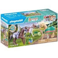 PLAYMOBIL 71356 3 cavalli Morgan, Quarter Horse e Shagya - Cavalli della cascata - Dai 5 anni in su