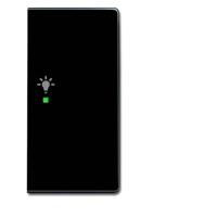 Busch-Jaeger 2CKA006220A0062 Wipschakelaar licht Afdekking 2-voudig Carat Antraciet, Zwart-grijs 1 stuk(s)