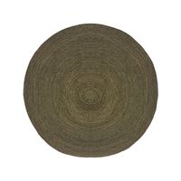 LABEL51 Vloerkleed rond Jute XL 150x150 cm legerkleurig - thumbnail