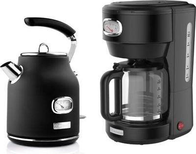 Westinghouse Retro waterkoker + filter-koffiezetapparaat - koffiefilter - zwart