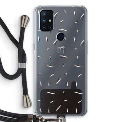 Hipster stripes: OnePlus Nord N10 5G Transparant Hoesje met koord