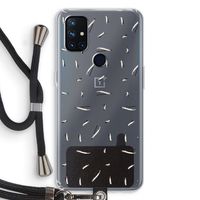 Hipster stripes: OnePlus Nord N10 5G Transparant Hoesje met koord