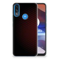 Motorola Moto E7/E7i Power | TPU bumper | Geruit Rood