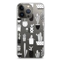 Cactusmotief: iPhone 13 Pro Transparant Hoesje