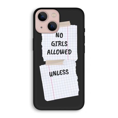 No Girls Allowed Unless: iPhone 13 mini Biologisch afbreekbaar hoesje