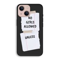 No Girls Allowed Unless: iPhone 13 mini Biologisch afbreekbaar hoesje