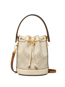 Tory Burch sac seau à motif monogrammé en jacquard - Tons neutres