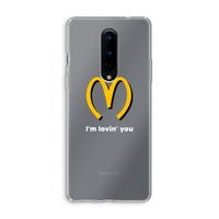 I'm lovin' you: OnePlus 8 Transparant Hoesje