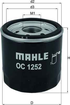 Oliefilter OC1252
