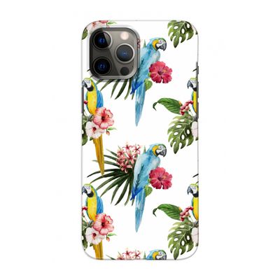 Kleurrijke papegaaien: Volledig geprint iPhone 12 Hoesje