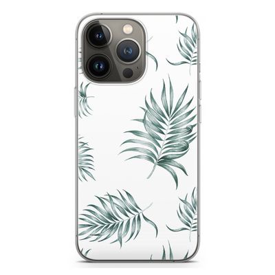 Simple leaves: iPhone 13 Pro Transparant Hoesje