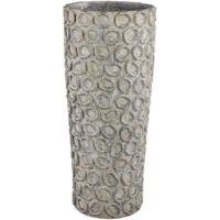 PTMD cementpot met cirkels ginte xl 70 cm | 2 stuks